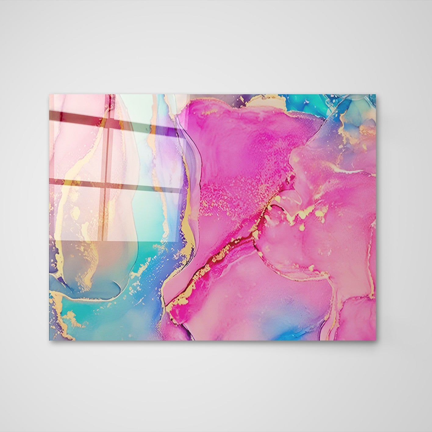 Quadro Decorativo em Vidro Temperado Multicolor 70x100cm - Arte Moderna para Transformar o Seu Espaço