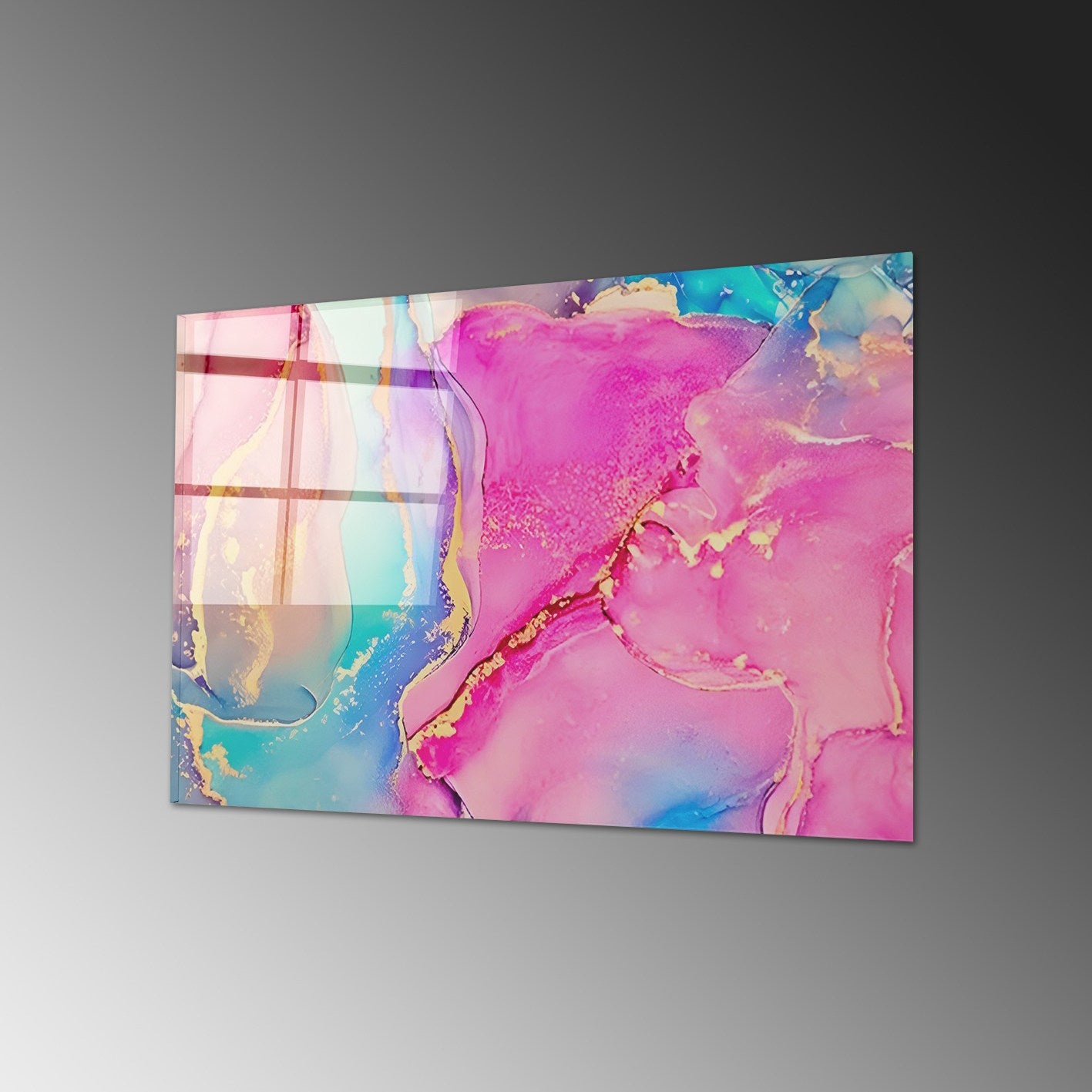 Quadro Decorativo em Vidro Temperado Multicolor 70x100cm - Arte Moderna para Transformar o Seu Espaço