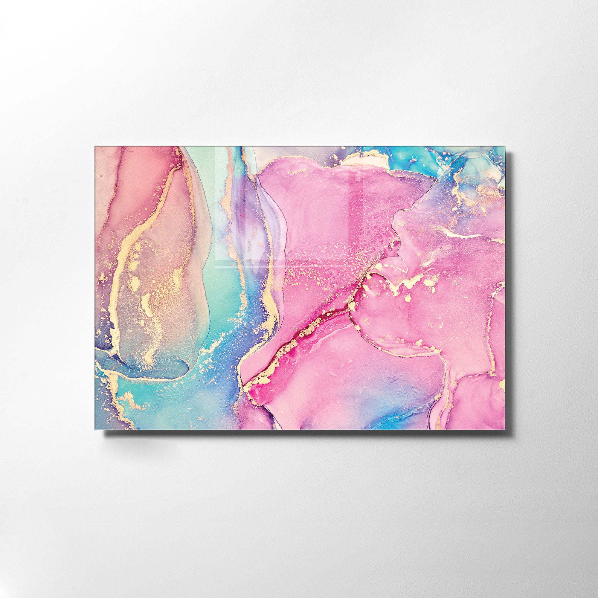Quadro Decorativo em Vidro Temperado Multicolor 45x65cm - Arte Moderna para Transformar o Seu Espaço