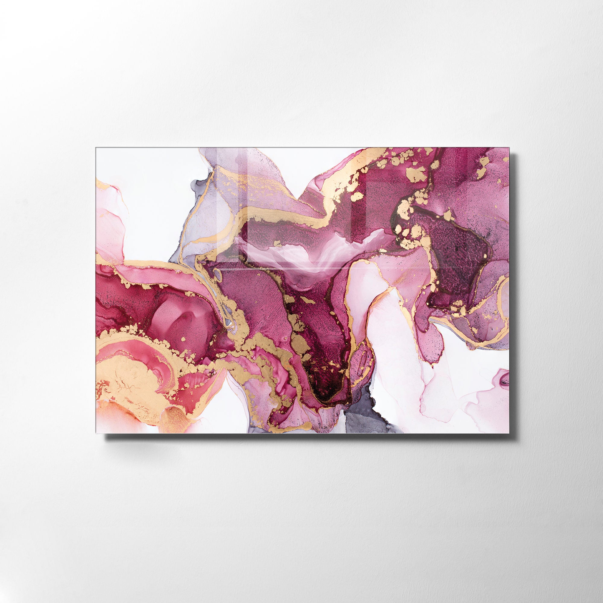Quadro Decorativo em Vidro Temperado Multicolor 30x45cm - Arte Moderna para Decoração de Interiores