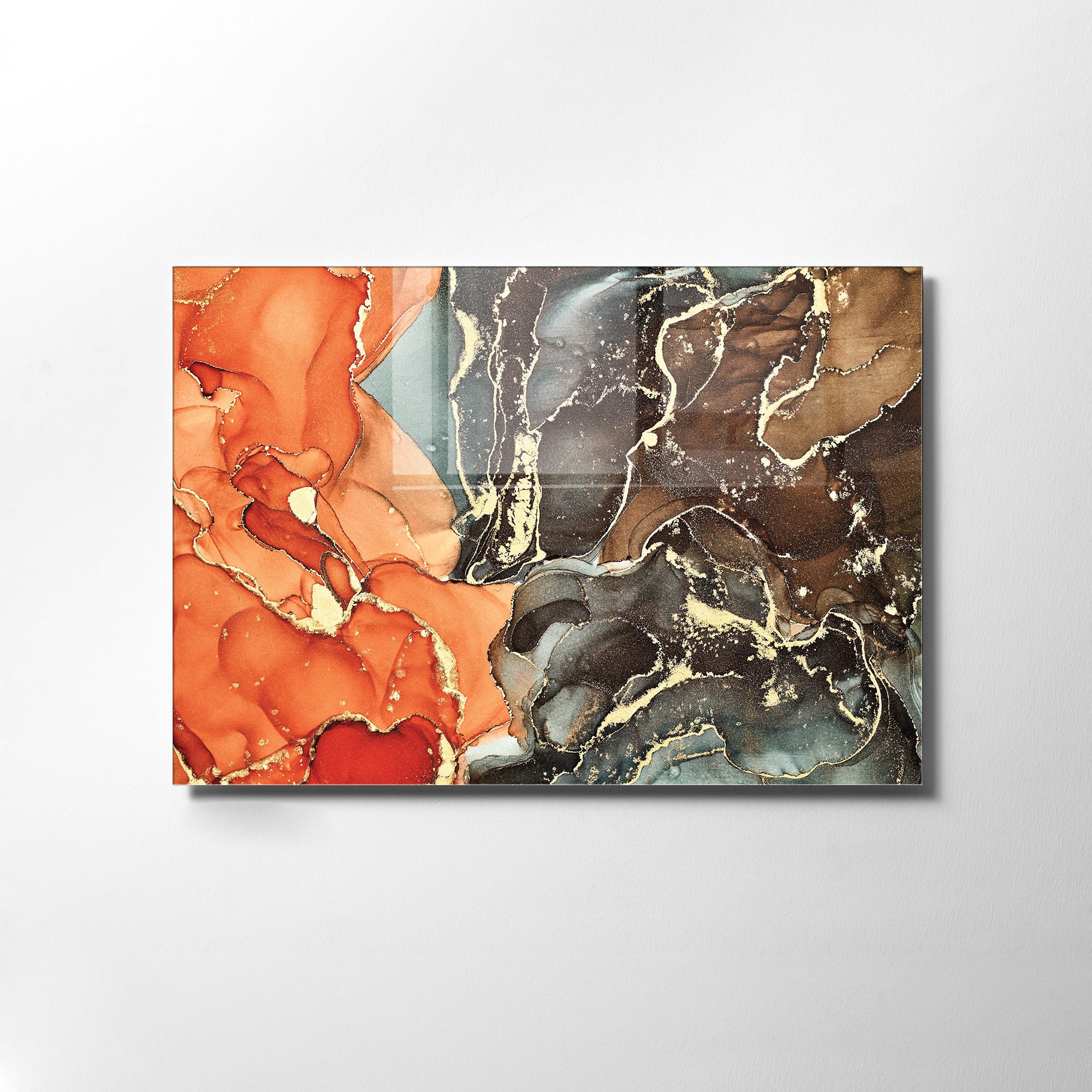 Quadro Decorativo em Vidro Temperado Multicolor 45x65cm - Arte Moderna para Transformar o Seu Espaço