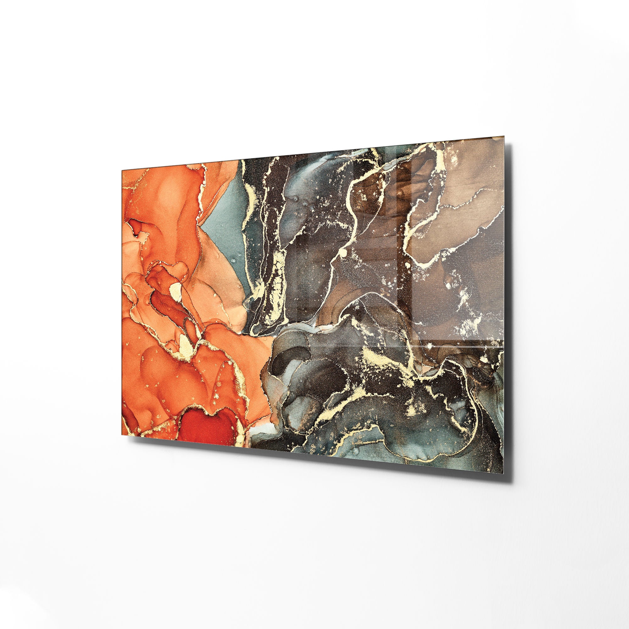 Quadro Decorativo em Vidro Temperado Multicolor 45x65cm - Arte Moderna para Transformar o Seu Espaço