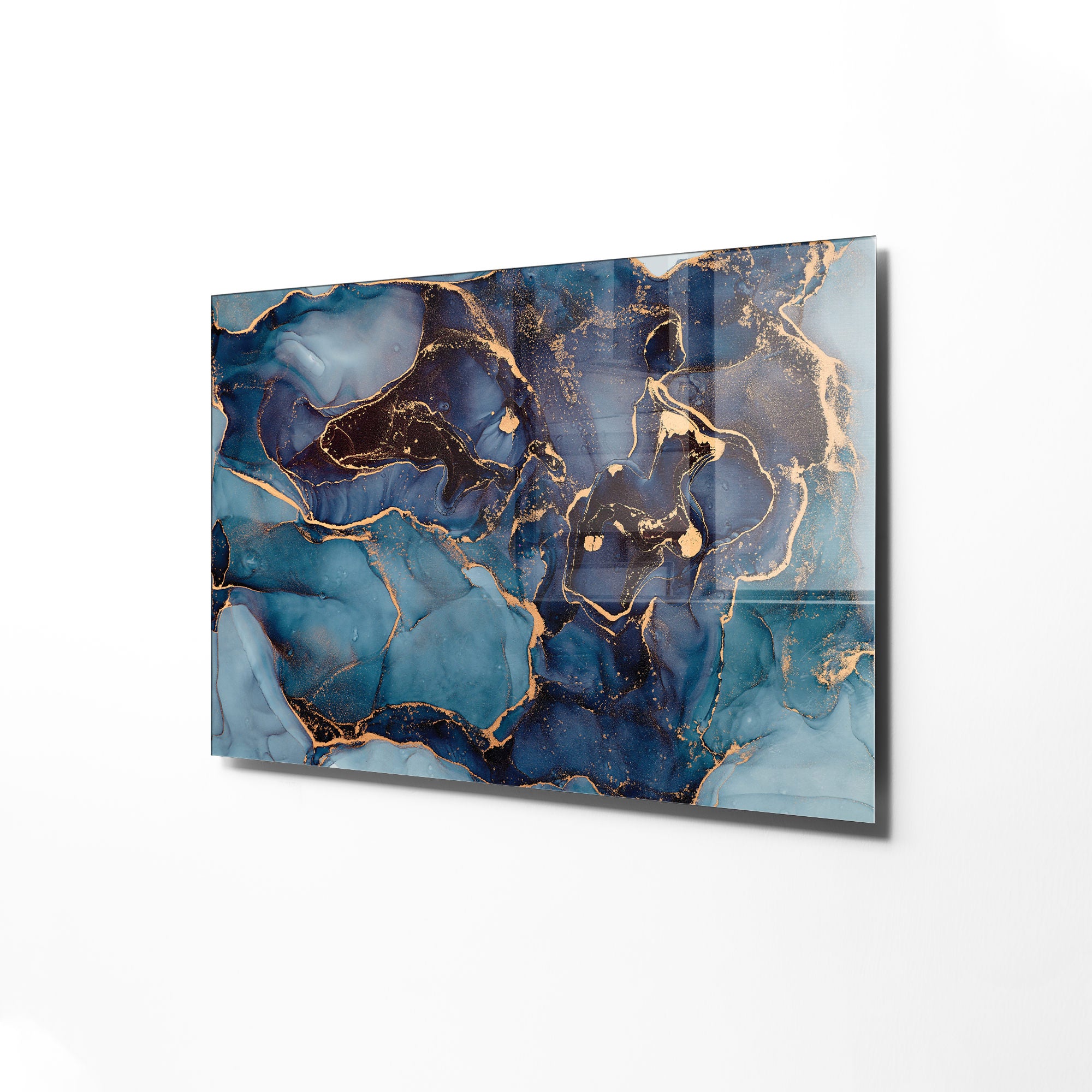 Quadro Decorativo em Vidro Temperado Multicolor 30x45cm - Arte Moderna para Decoração de Interiores