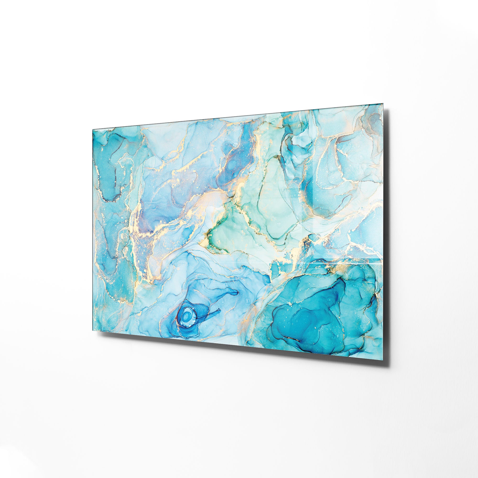 Quadro Decorativo em Vidro Temperado Multicolor 30x45cm - Arte Moderna para Decoração de Interiores