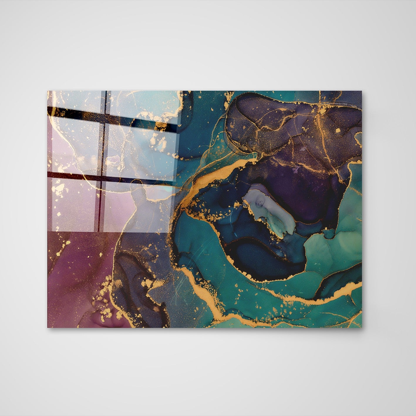 Quadro Decorativo em Vidro Temperado Multicolor 70x100cm - Arte Moderna para Transformar o Seu Espaço