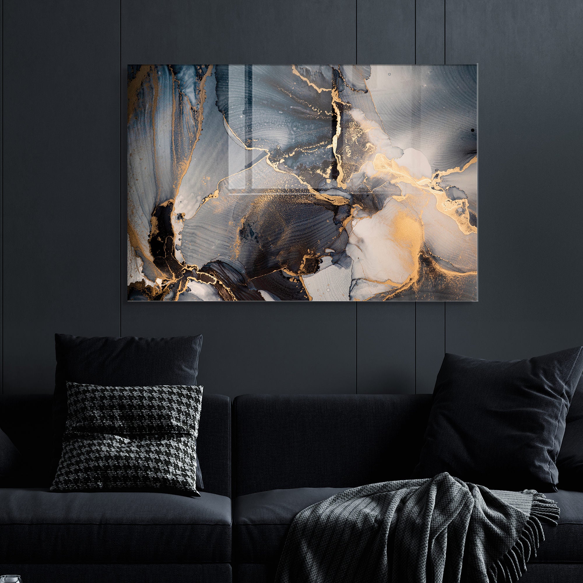 Quadro Decorativo em Vidro Temperado Multicolor 45x65cm - Arte Moderna para Transformar o Seu Espaço