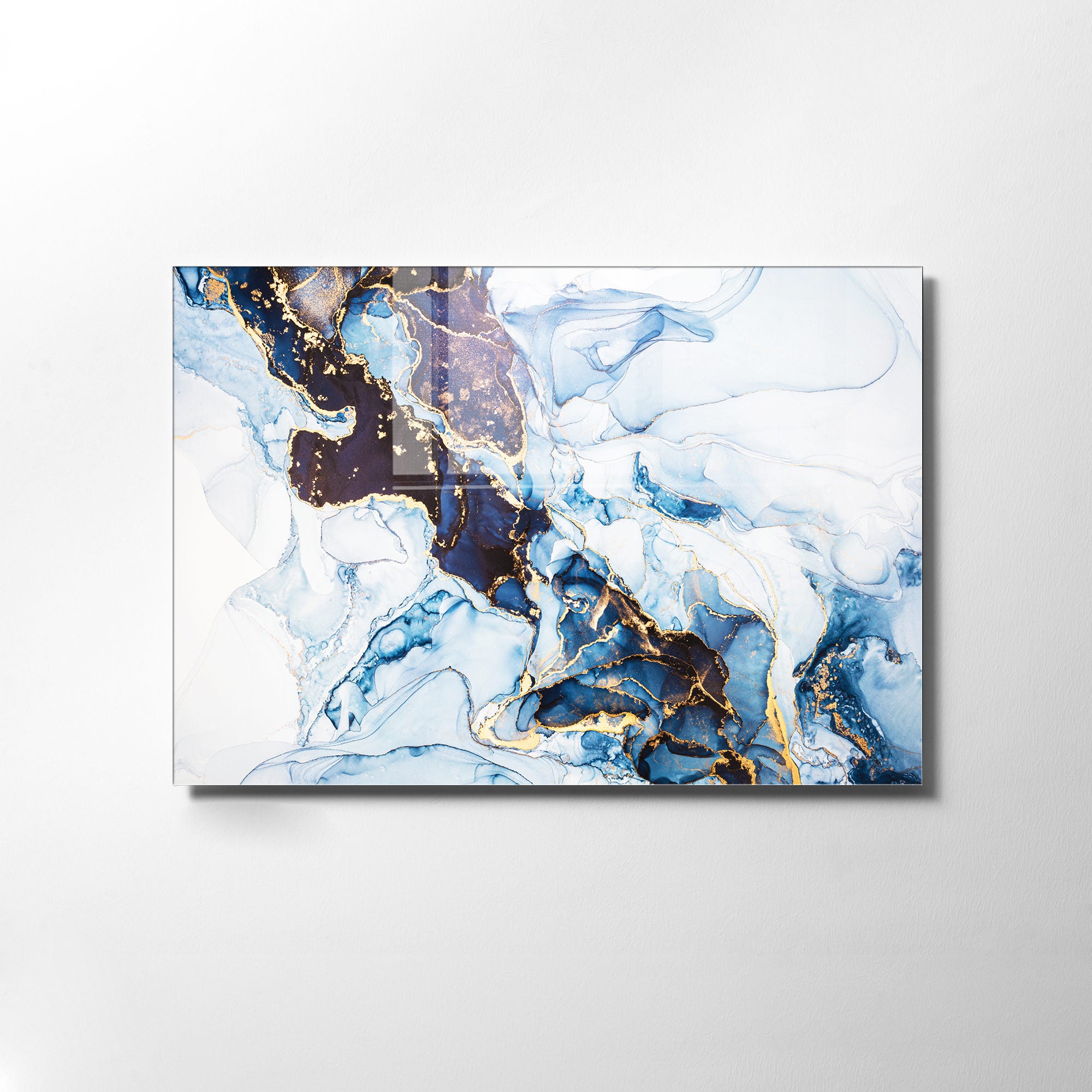 Quadro Decorativo em Vidro Temperado Multicolor 30x45cm - Arte Moderna para Decoração de Interiores
