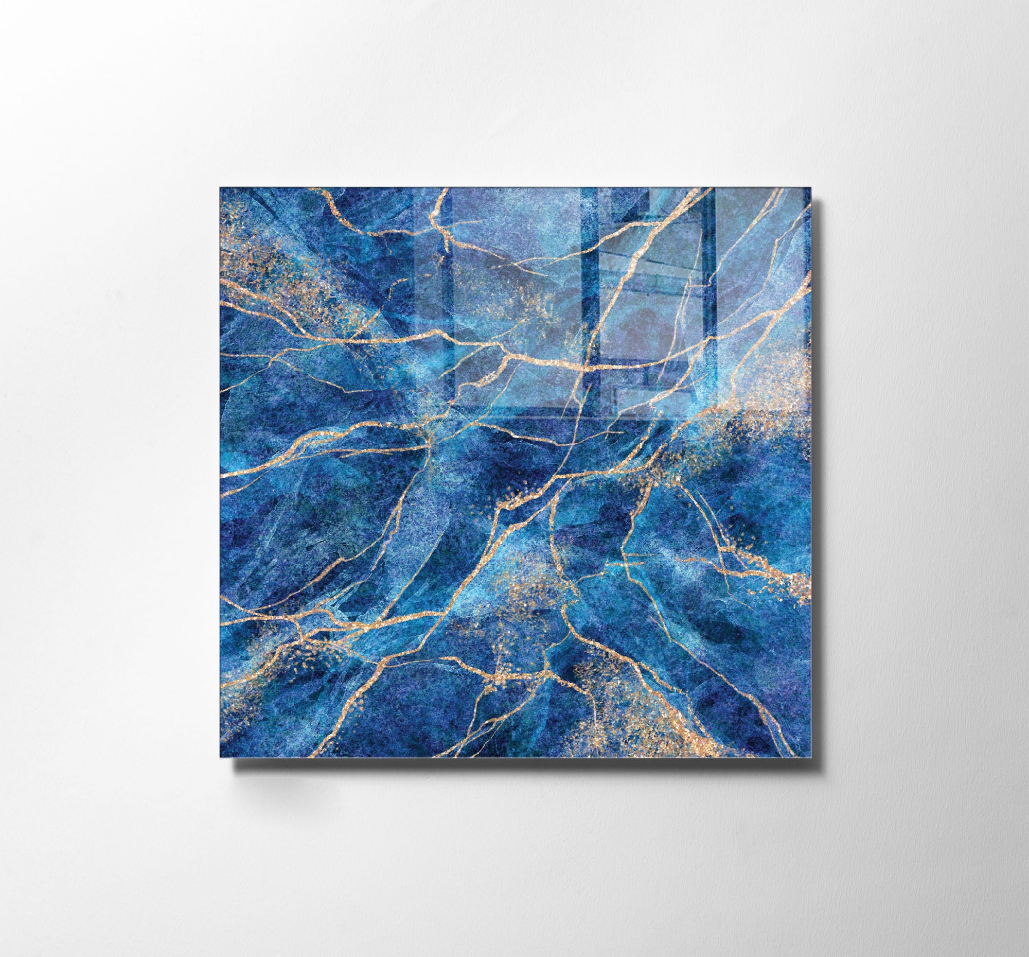 Quadro Decorativo em Vidro Temperado Multicolor 60x60cm - Arte Moderna para Transformar o Seu Espaço