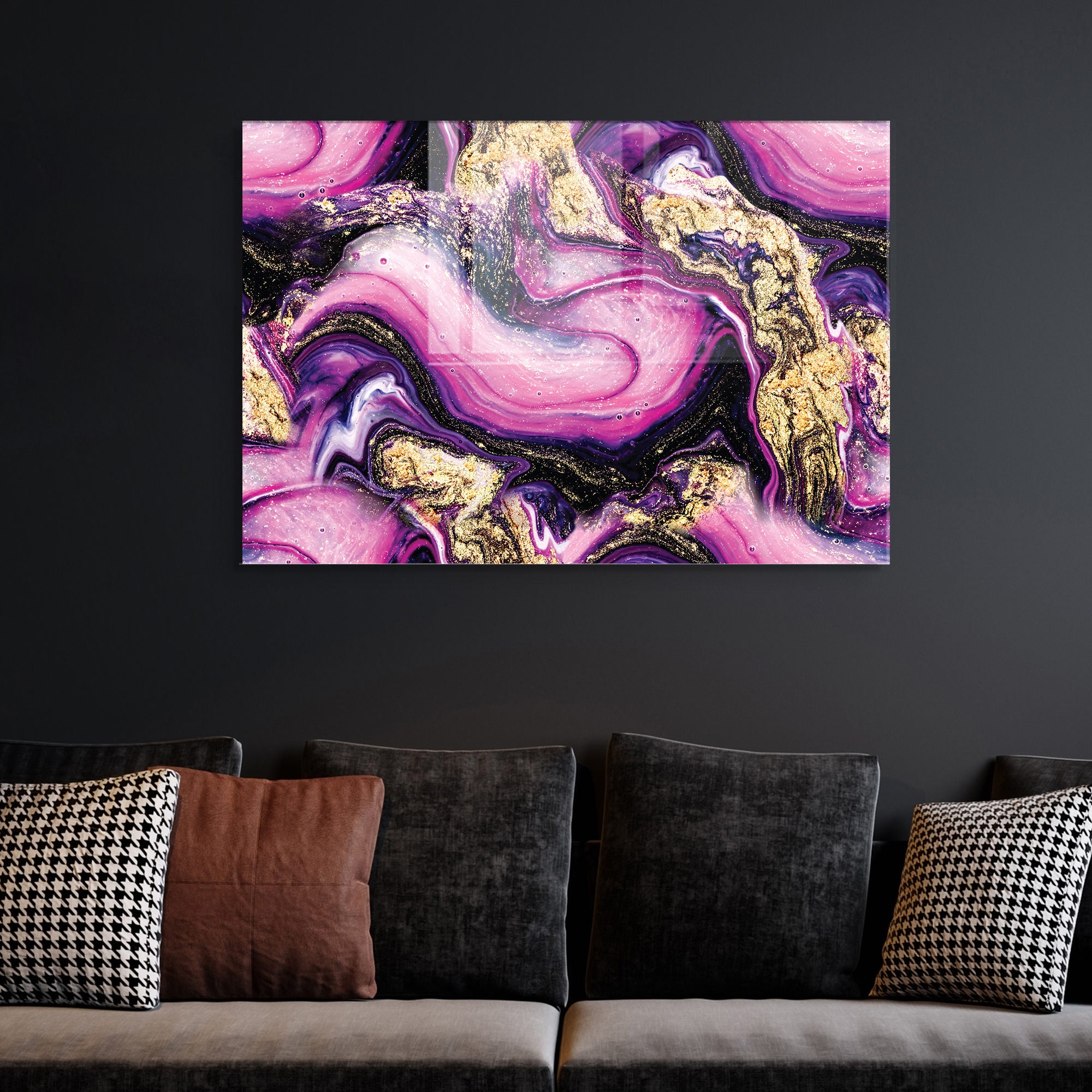 Quadro Decorativo em Vidro Temperado Multicolor 45x65cm - Arte Moderna para Transformar o Seu Espaço