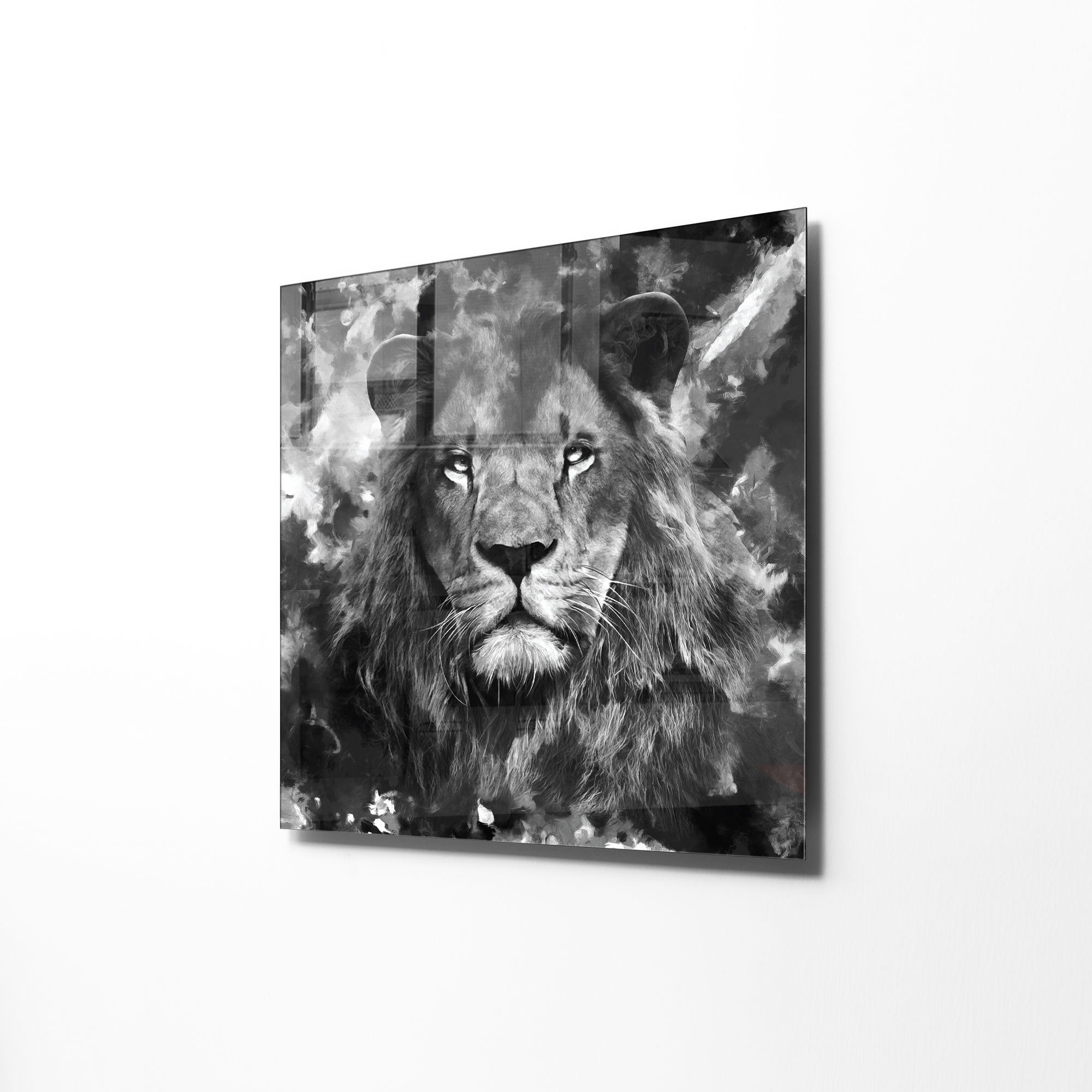 Quadro Decorativo em Vidro Temperado Multicolor 60x60cm - Arte Moderna para Transformar o Seu Espaço