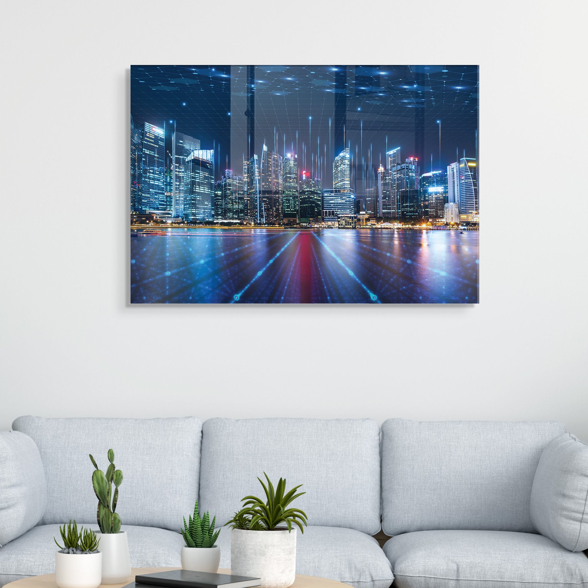 Quadro Decorativo em Vidro Temperado Multicolor 30x45cm - Arte Moderna para Decoração de Interiores