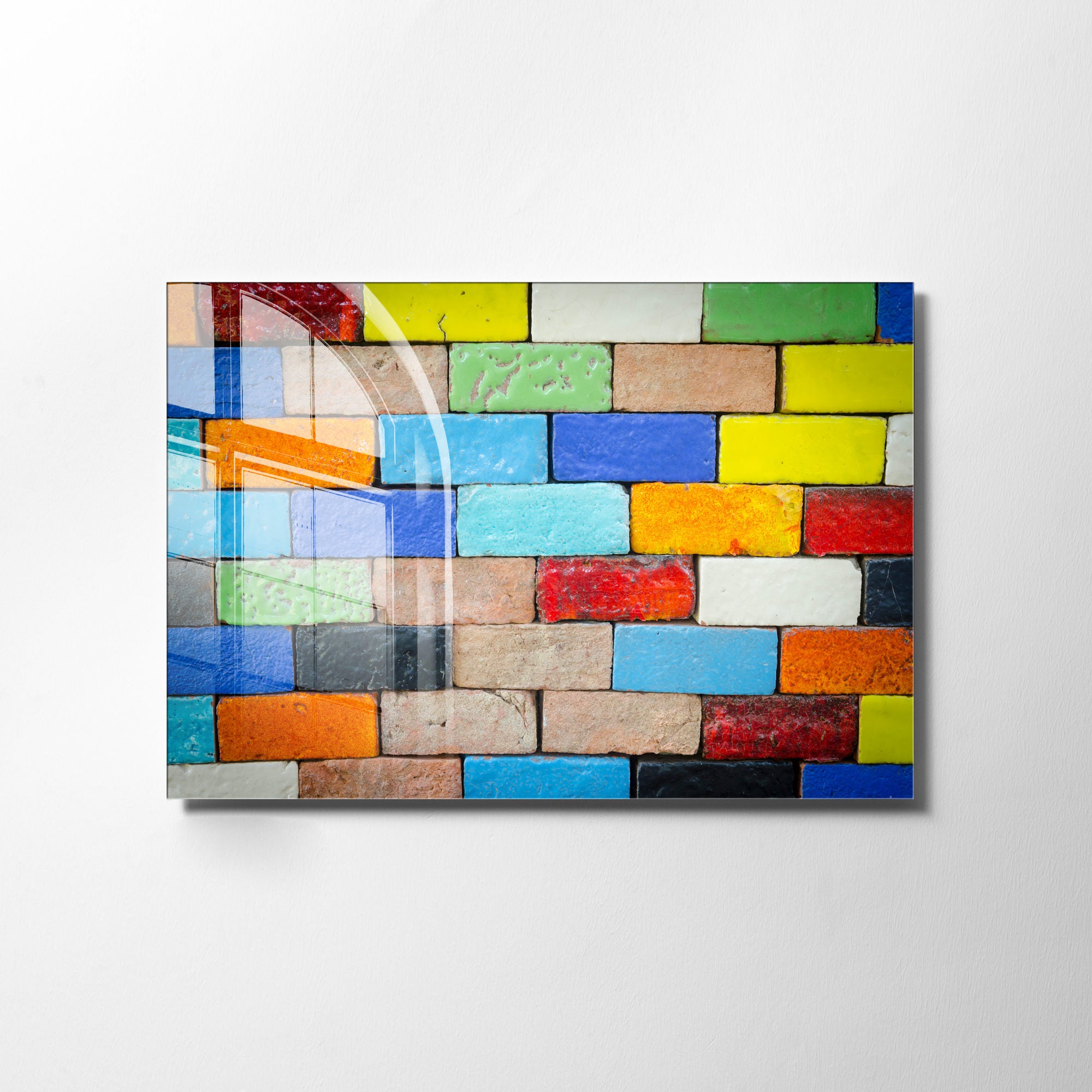 Quadro Decorativo em Vidro Temperado Multicolor 70x100cm - Arte Moderna para Transformar o Seu Espaço