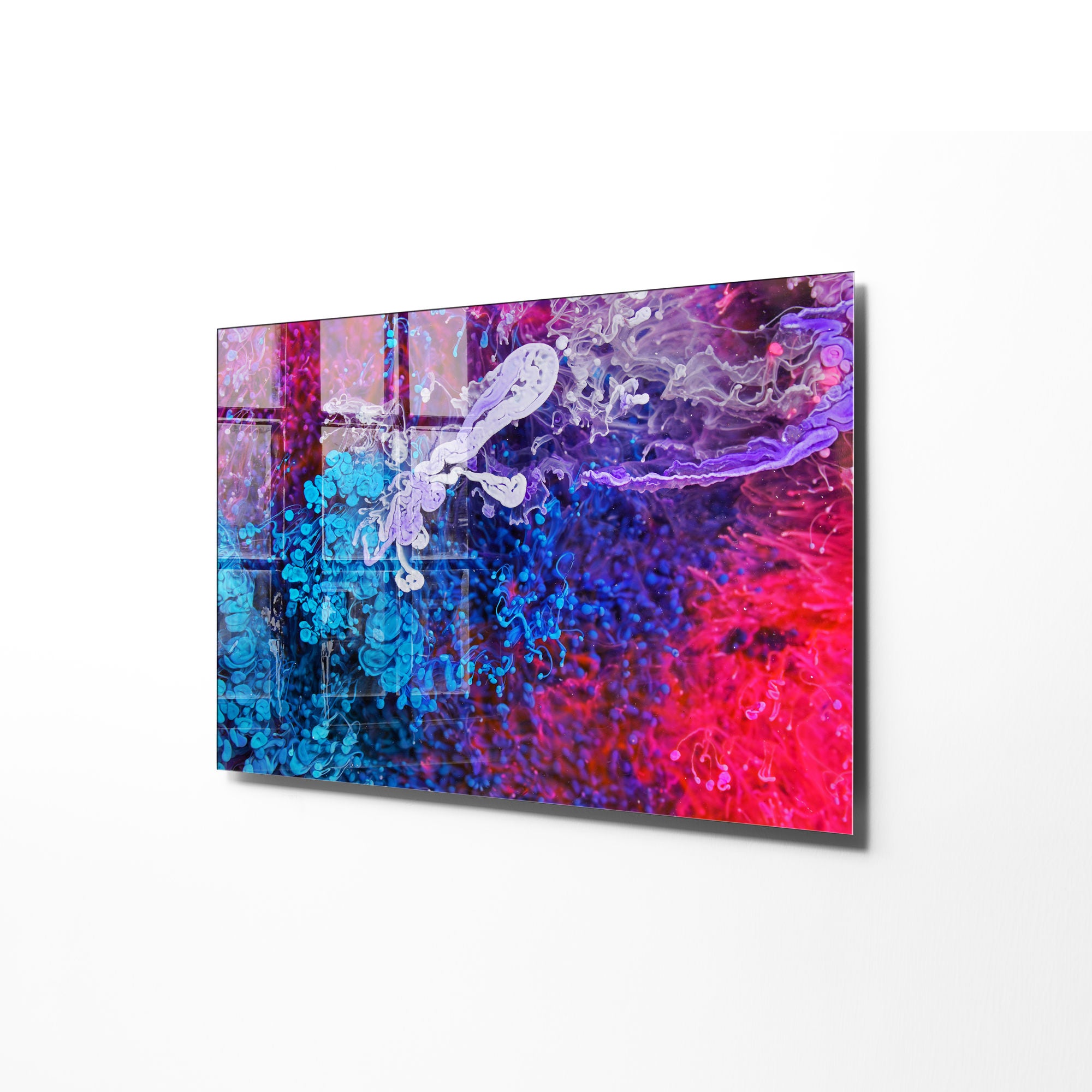 Quadro Decorativo em Vidro Temperado Multicolor 45x65cm - Arte Moderna para Transformar o Seu Espaço