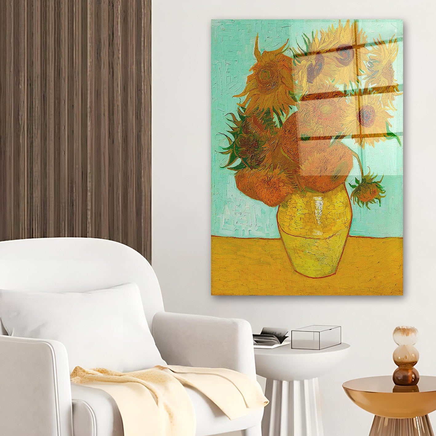 Quadro Decorativo em Vidro Temperado Multicolor 30x45cm - Arte Moderna para Decoração de Interiores