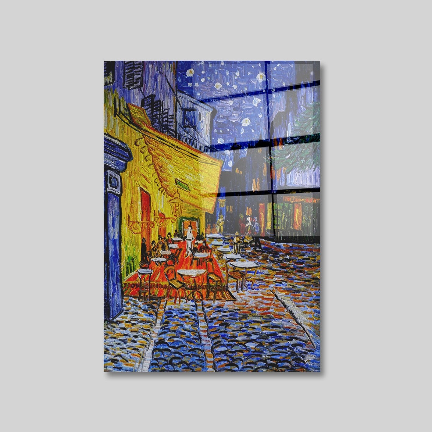 Quadro Decorativo em Vidro Temperado Multicolor 50x70cm - Arte Moderna para Transformar o Seu Espaço