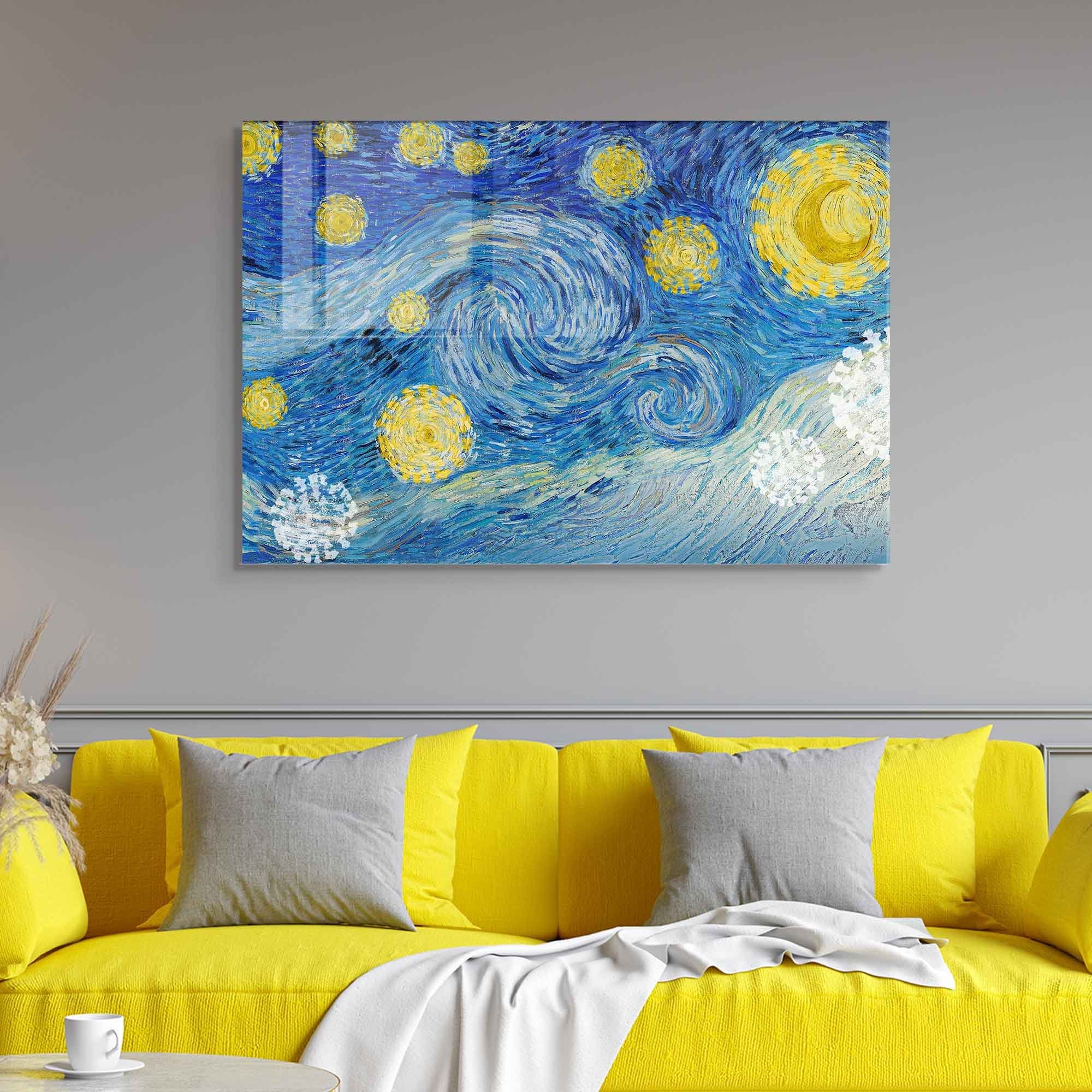Quadro Decorativo em Vidro Temperado Multicolor 45x65cm - Arte Moderna para Transformar o Seu Espaço