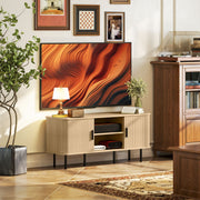 Móvel de TV Vintage – 120x40x55 cm – Carvalho e Preto – MDF