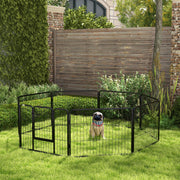 Parque para Animais de Estimação 80x60 cm Preto