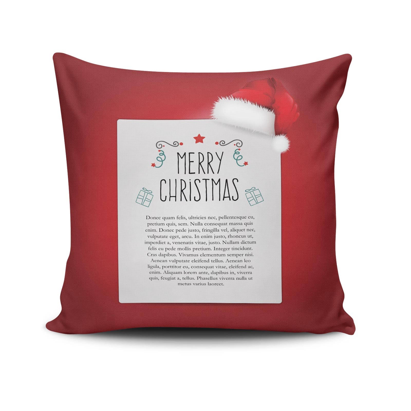 Almofada – 43 x 43 cm – Multicolorido – Algodão/Poliéster