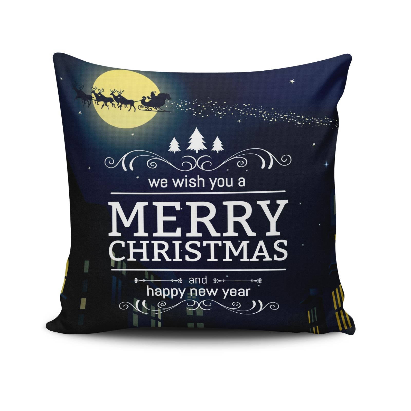 Almofada – 43 x 43 cm – Multicolorido – 50% Algodão, 50% Poliéster