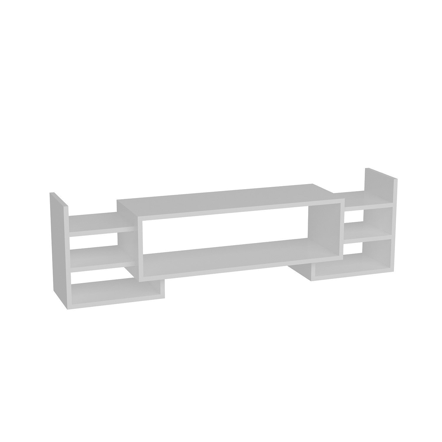 Móvel de TV – 115 cm de largura – Branco – Melamina