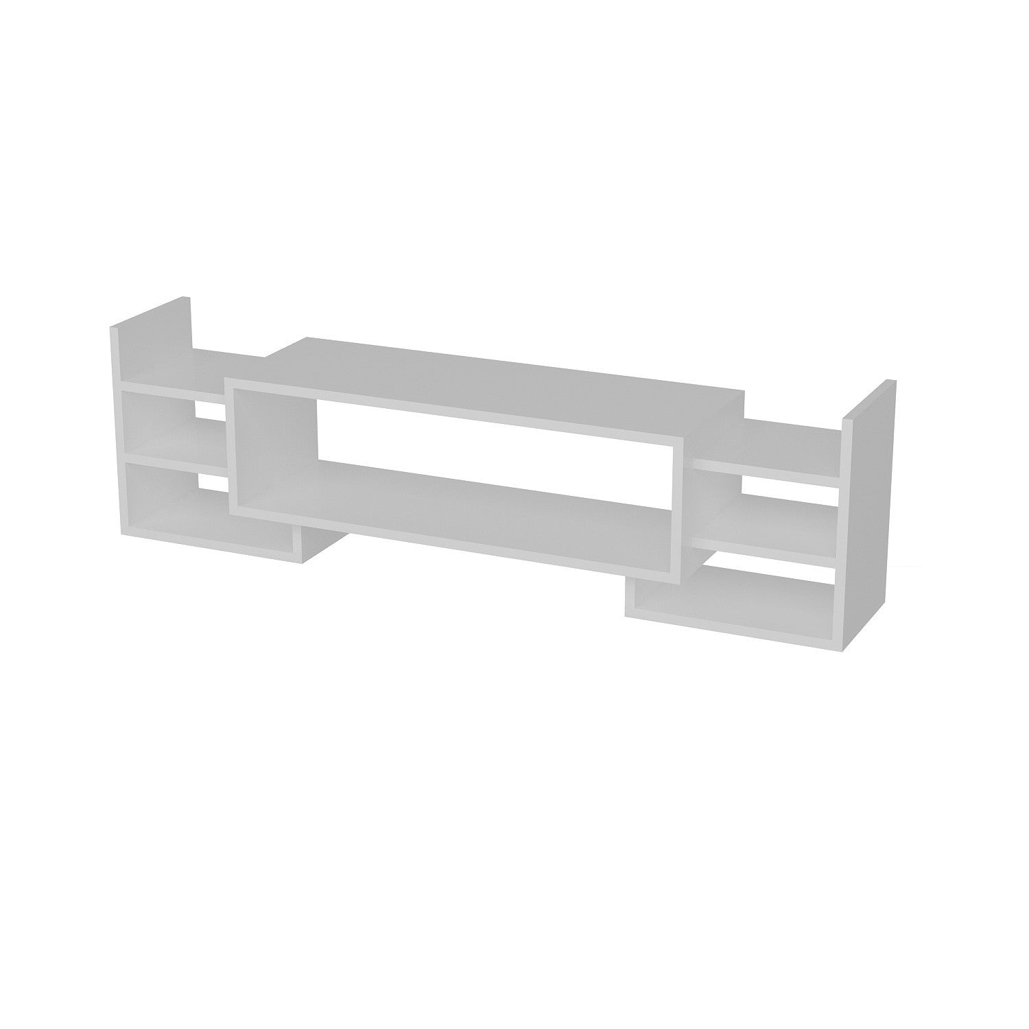 Móvel de TV – 115 cm de largura – Branco – Melamina