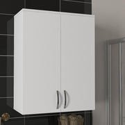 Armário de Casa de Banho – 70 cm x 90 cm x 34,5 cm – Branco – Painel de partículas revestido de melamina