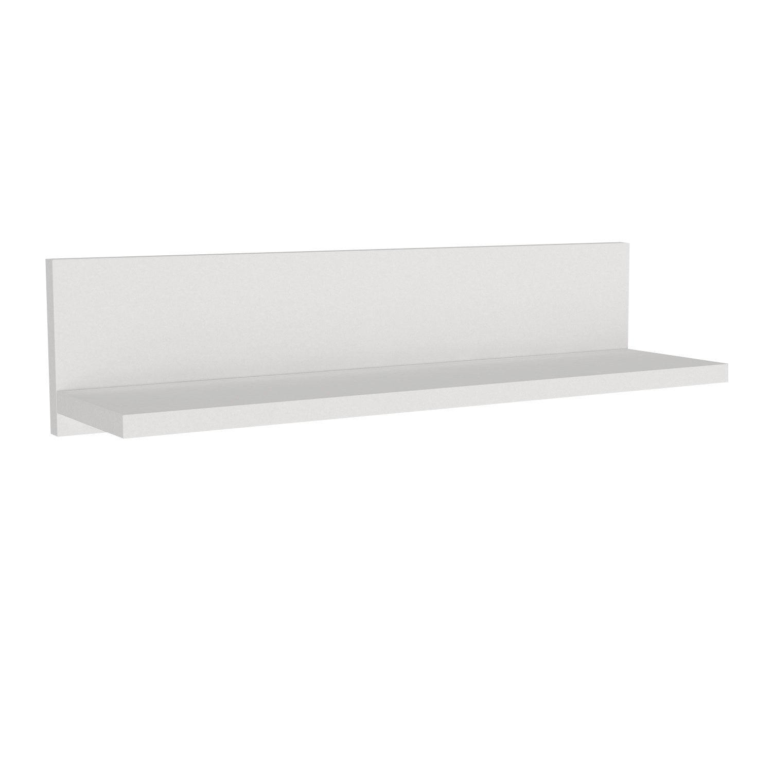 Prateleira de parede – 60 cm x 14,5 cm x 14,5 cm – Branco – Painel de partículas revestido a melamina