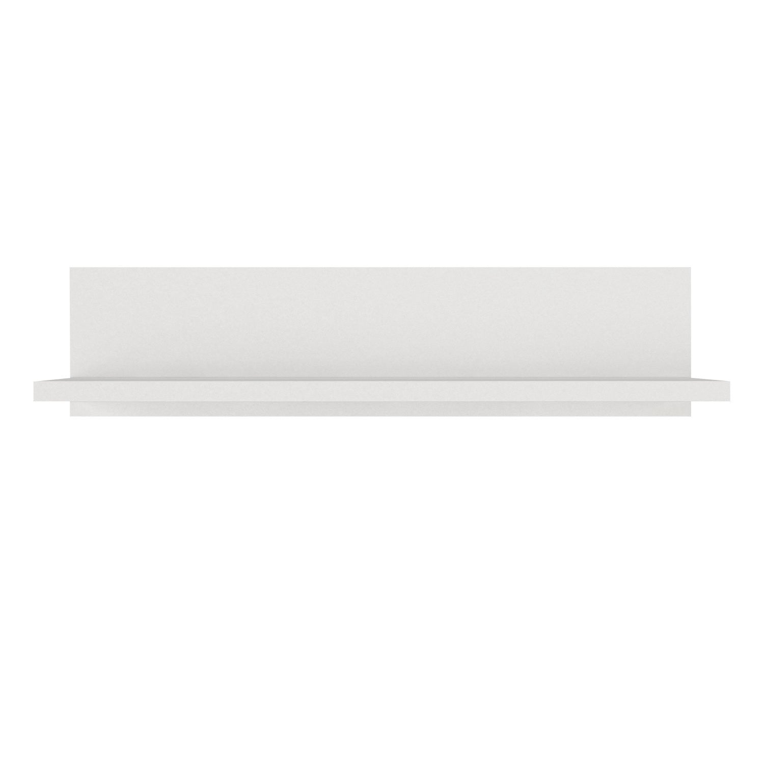 Prateleira de parede – 60 cm x 14,5 cm x 14,5 cm – Branco – Painel de partículas revestido a melamina