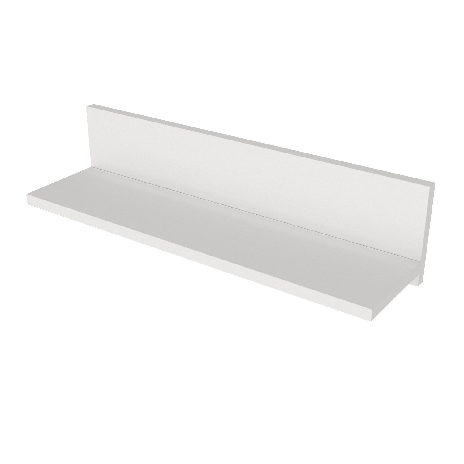 Prateleira de parede – 60 cm x 14,5 cm x 14,5 cm – Branco – Painel de partículas revestido a melamina