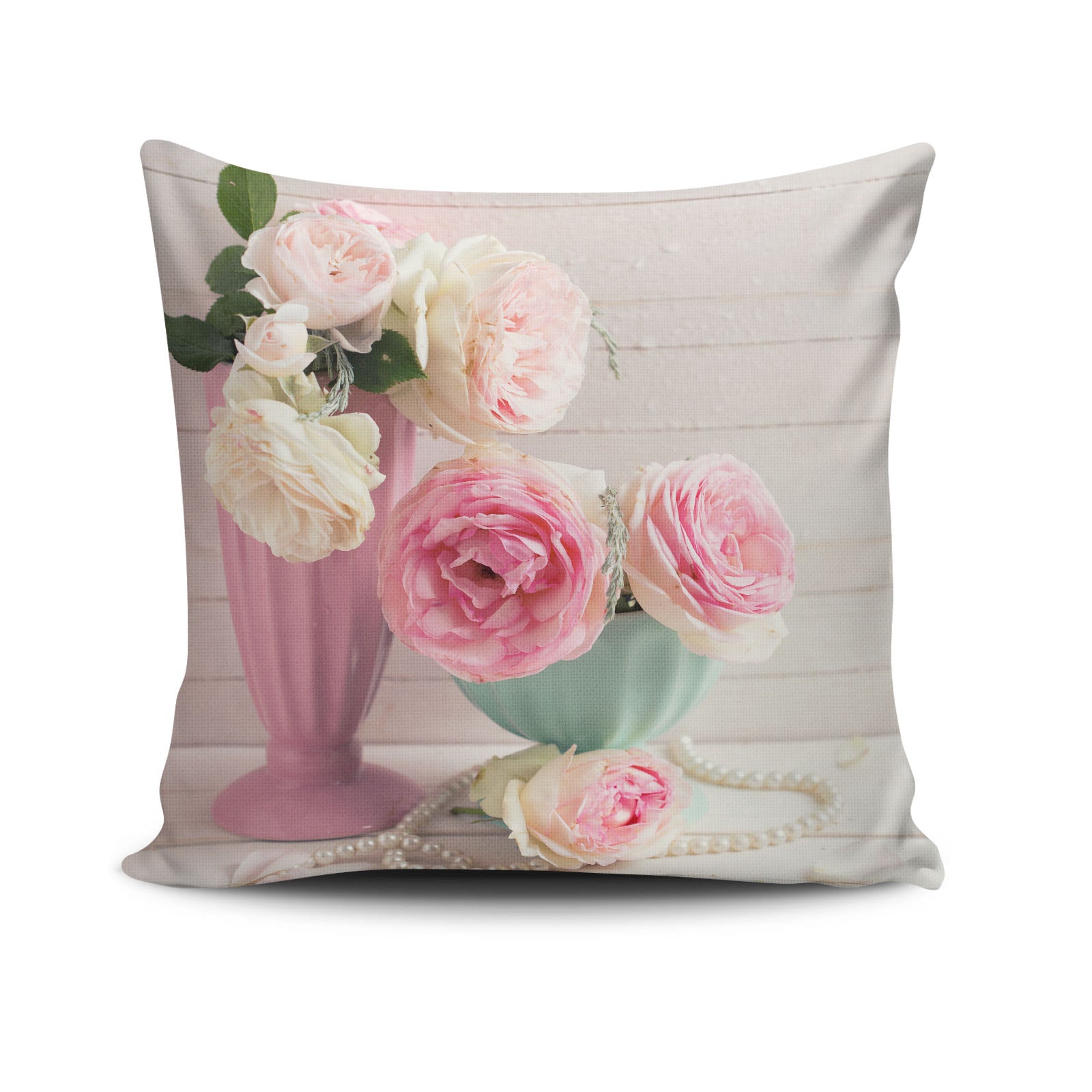 Almofada – 43 x 43 cm – Multicolorido – Algodão e Poliéster