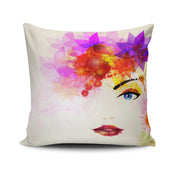 Almofada quadrada – 43 x 43 cm – Multicolorido – Algodão e poliéster