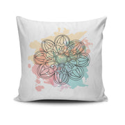 Almofada – 43 x 43 cm – Multicolorido – Algodão e Poliéster