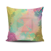 Almofada – 43 x 43 cm – Multicolorido – Algodão e Poliéster