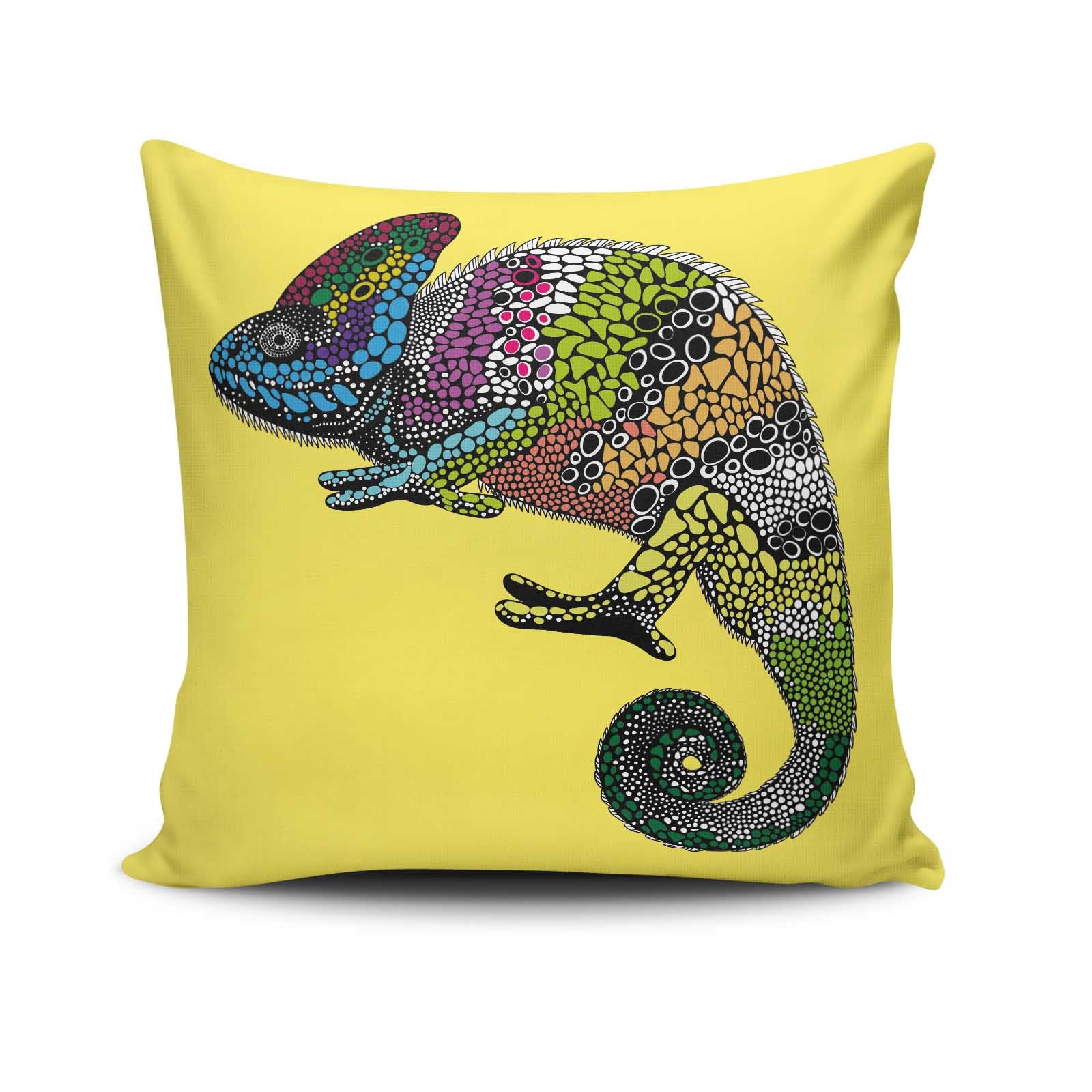 Capa de almofada – 43 x 43 cm – Multicolorido – 50% algodão / 50% poliéster