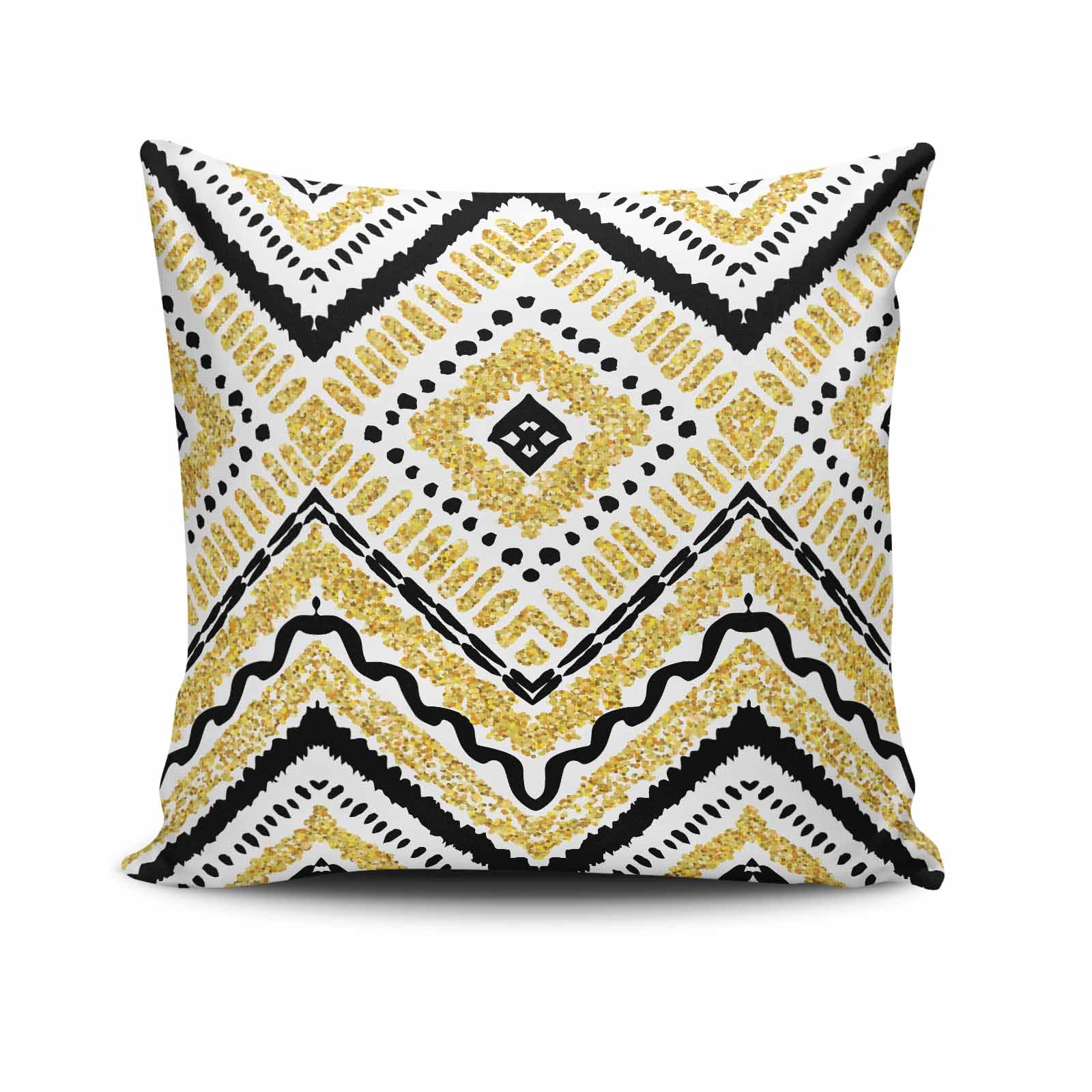 Capa de almofada – 43 x 43 cm – Multicolorido – Algodão/Poliéster