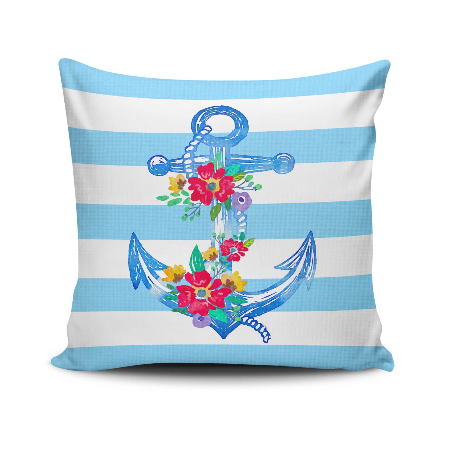 Capa de almofada – 43 x 43 cm – Multicolorido – Algodão e poliéster