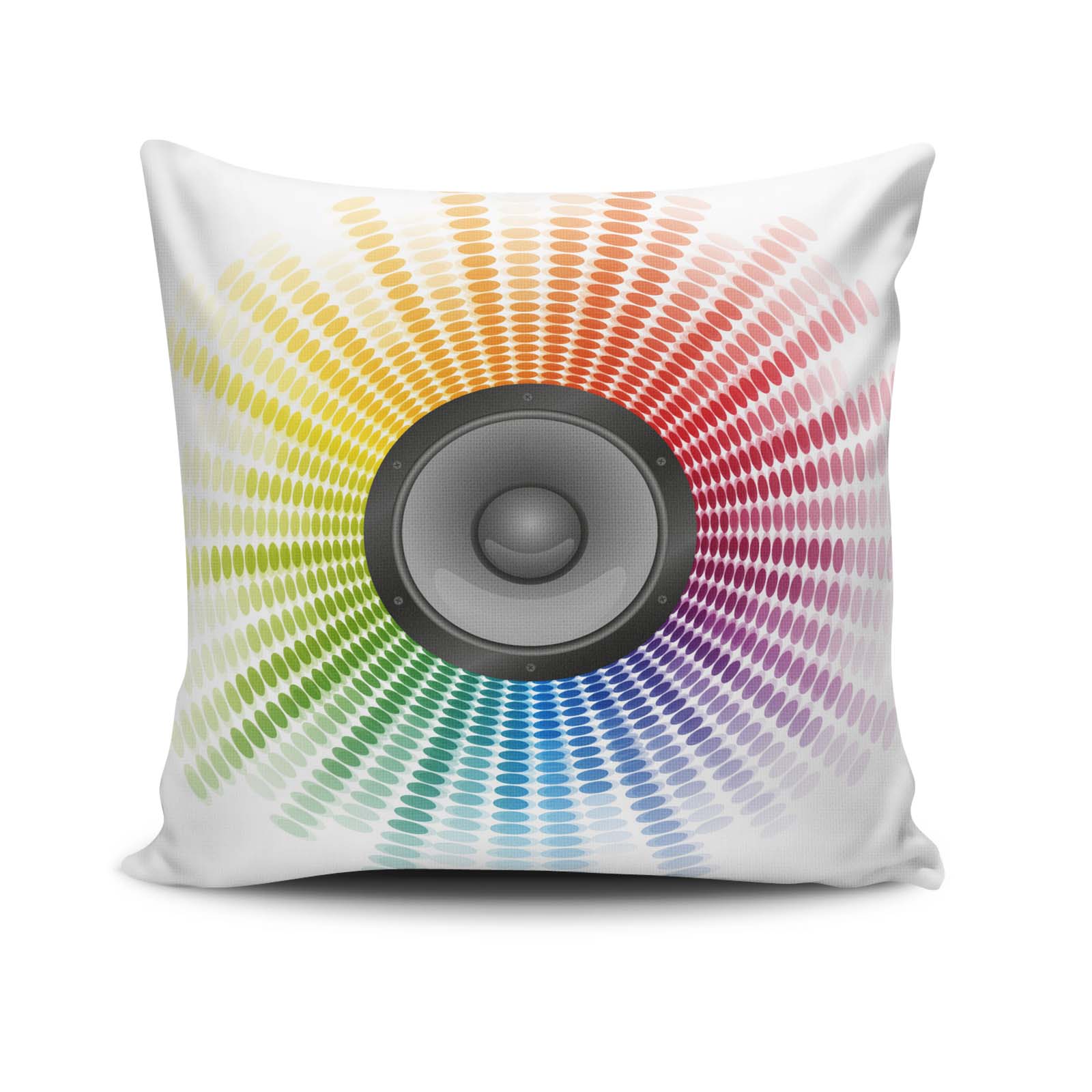 Capa de Almofada – 43 x 43 cm – Multicolorido – Algodão e Poliéster