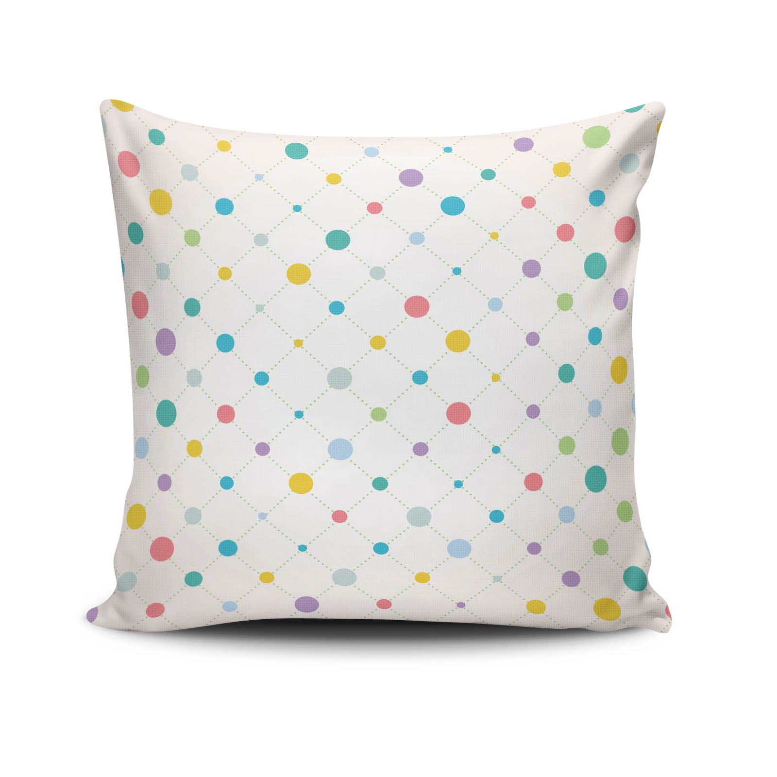 Capa de Almofada – 43 x 43 cm – Multicolorido – Algodão/Poliéster
