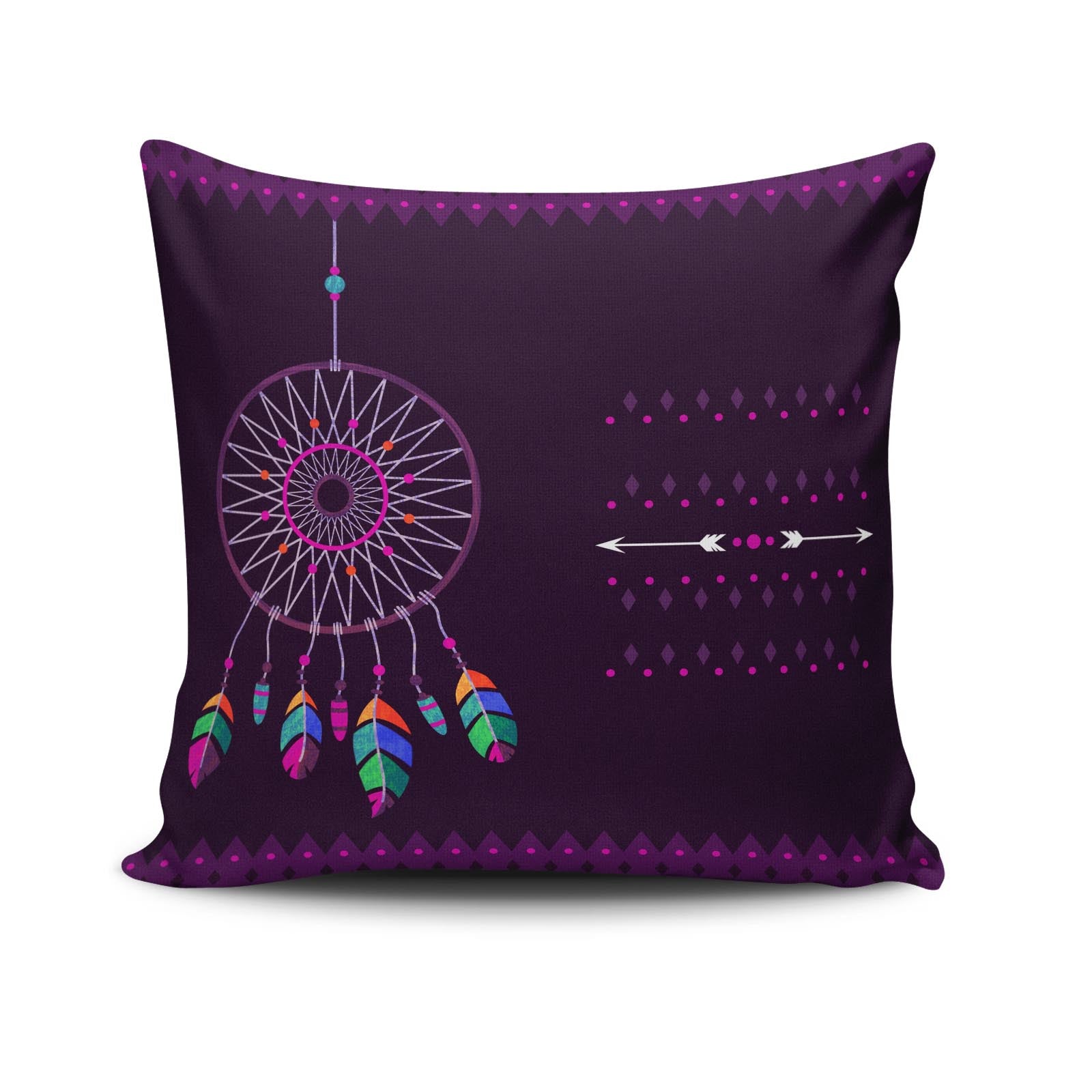 Capa de almofada – 43 x 43 cm – Multicolorido – 50% Algodão / 50% Poliéster