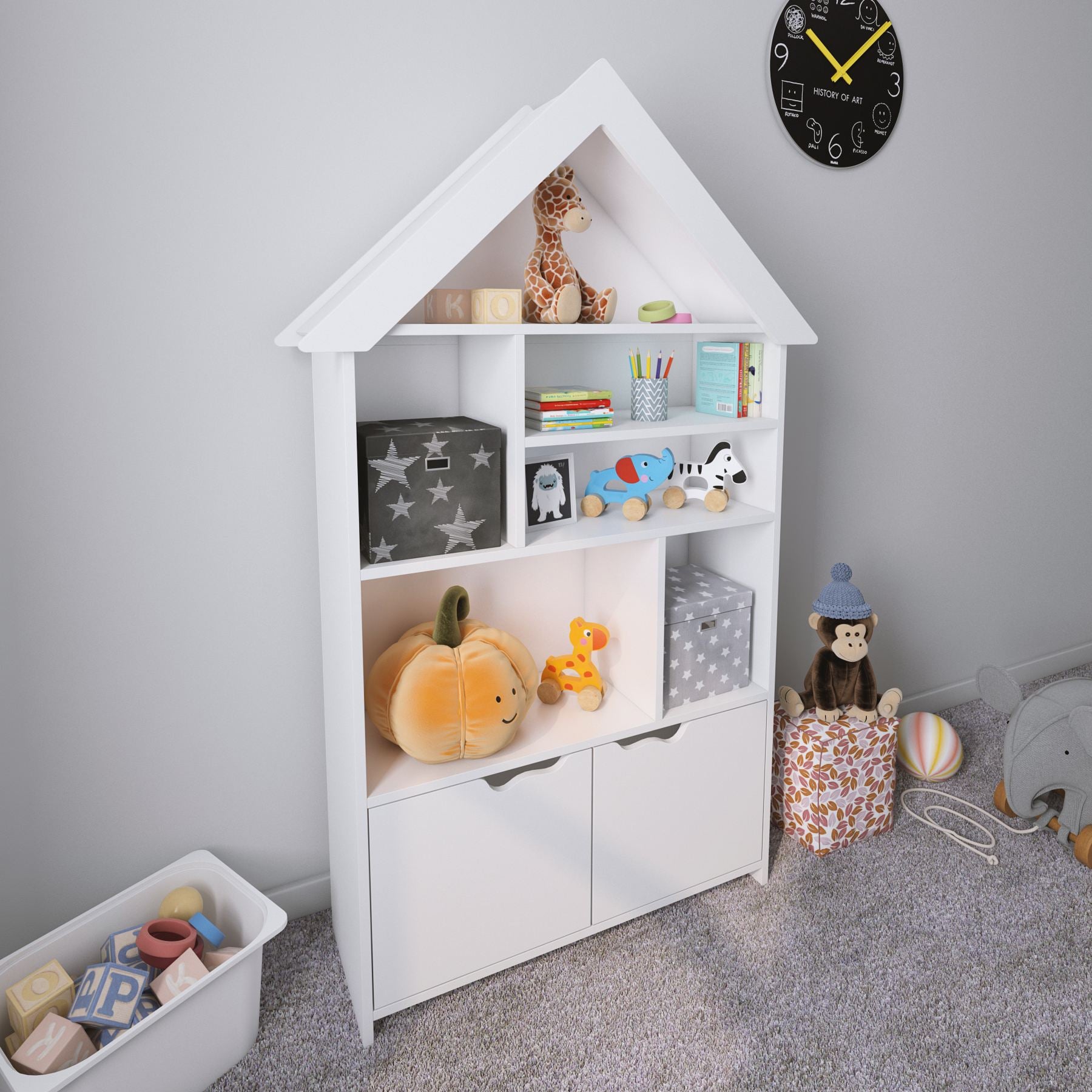 Estante de livros – 103cm x 169cm x 33cm – Branca – MDF