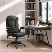 Cadeira de Massagem Ergonómica – 68x72x110-120 cm – Preto – Linho, espuma, PU e nylon