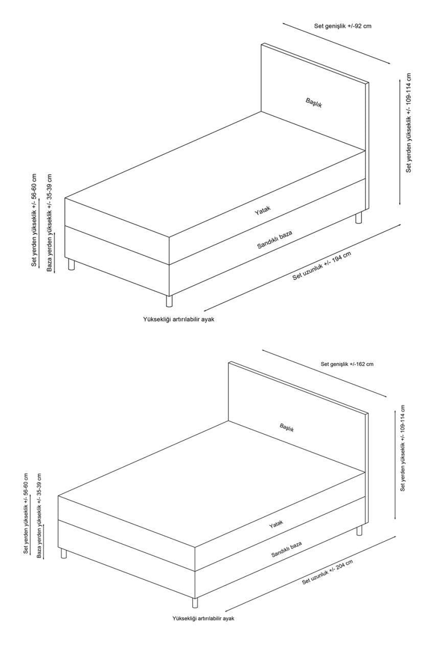 Base e cabeceira de cama de solteiro – 90 cm x 190 cm x 110 cm – Antracite – Painel de partículas revestido a melamina