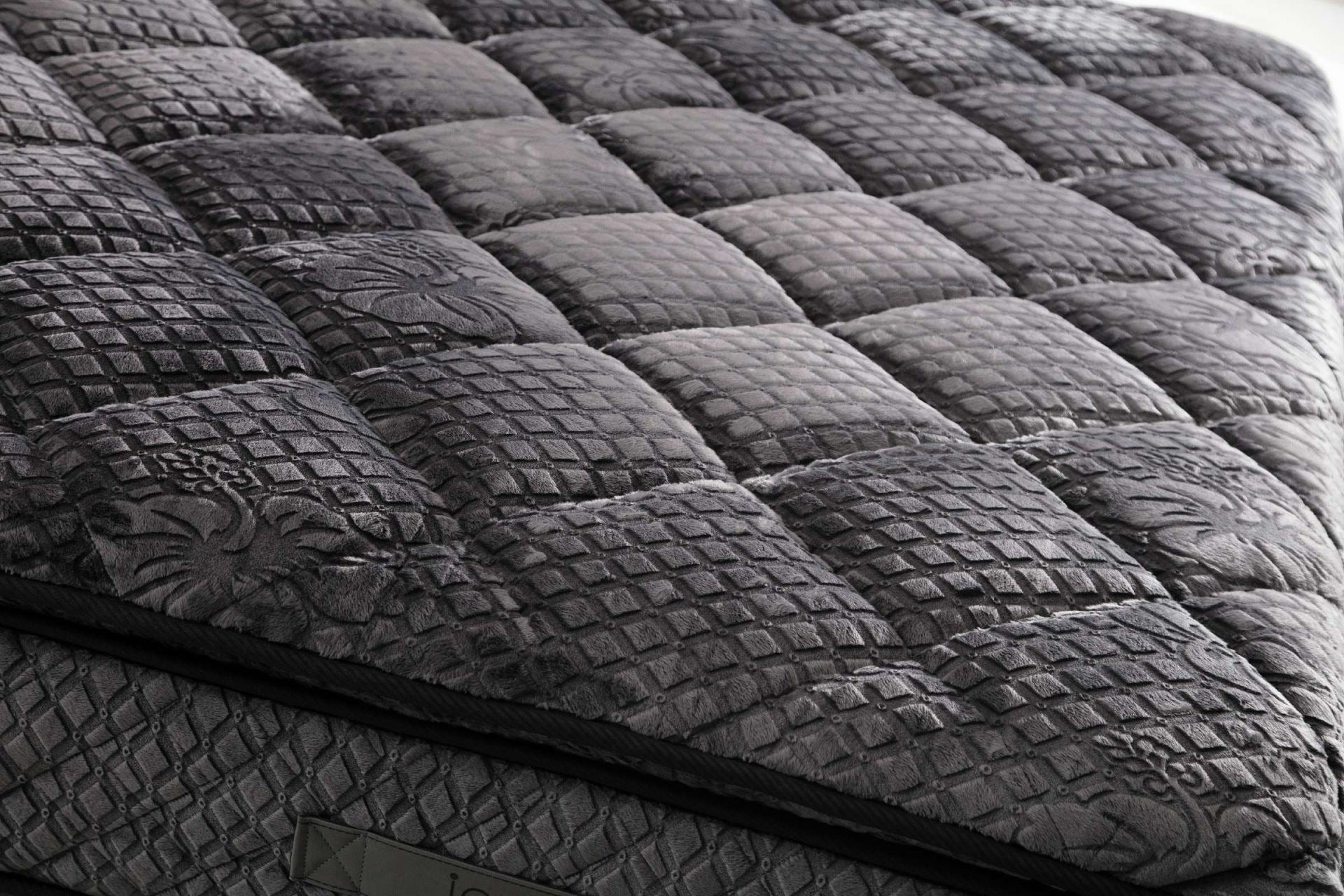 Colchão de Molas Pocket – 120 cm x 200 cm – Cinza Escuro – Poliéster