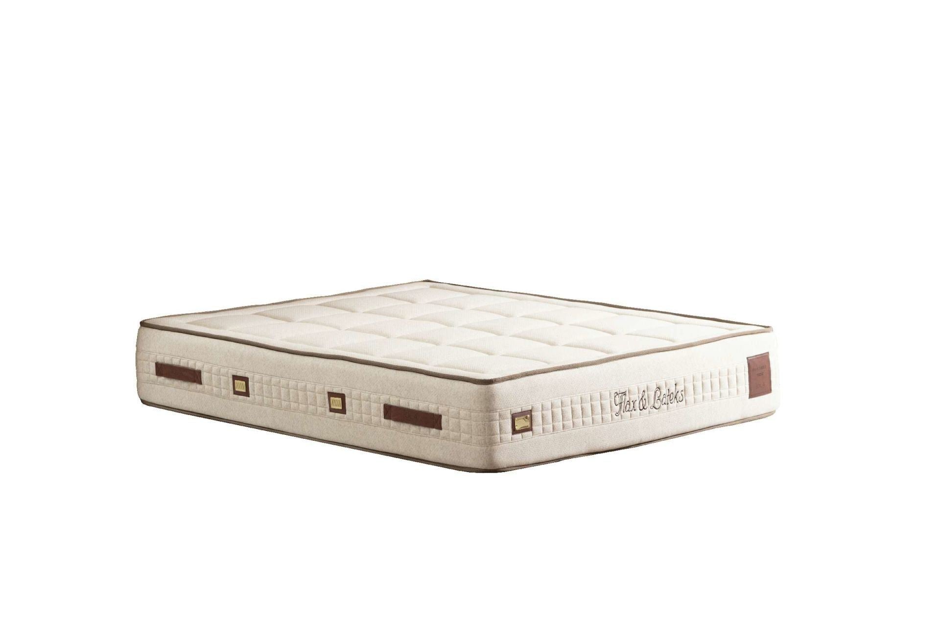 Colchão – 150cm x 200cm – Bege – Poliéster, Viscose e Linho