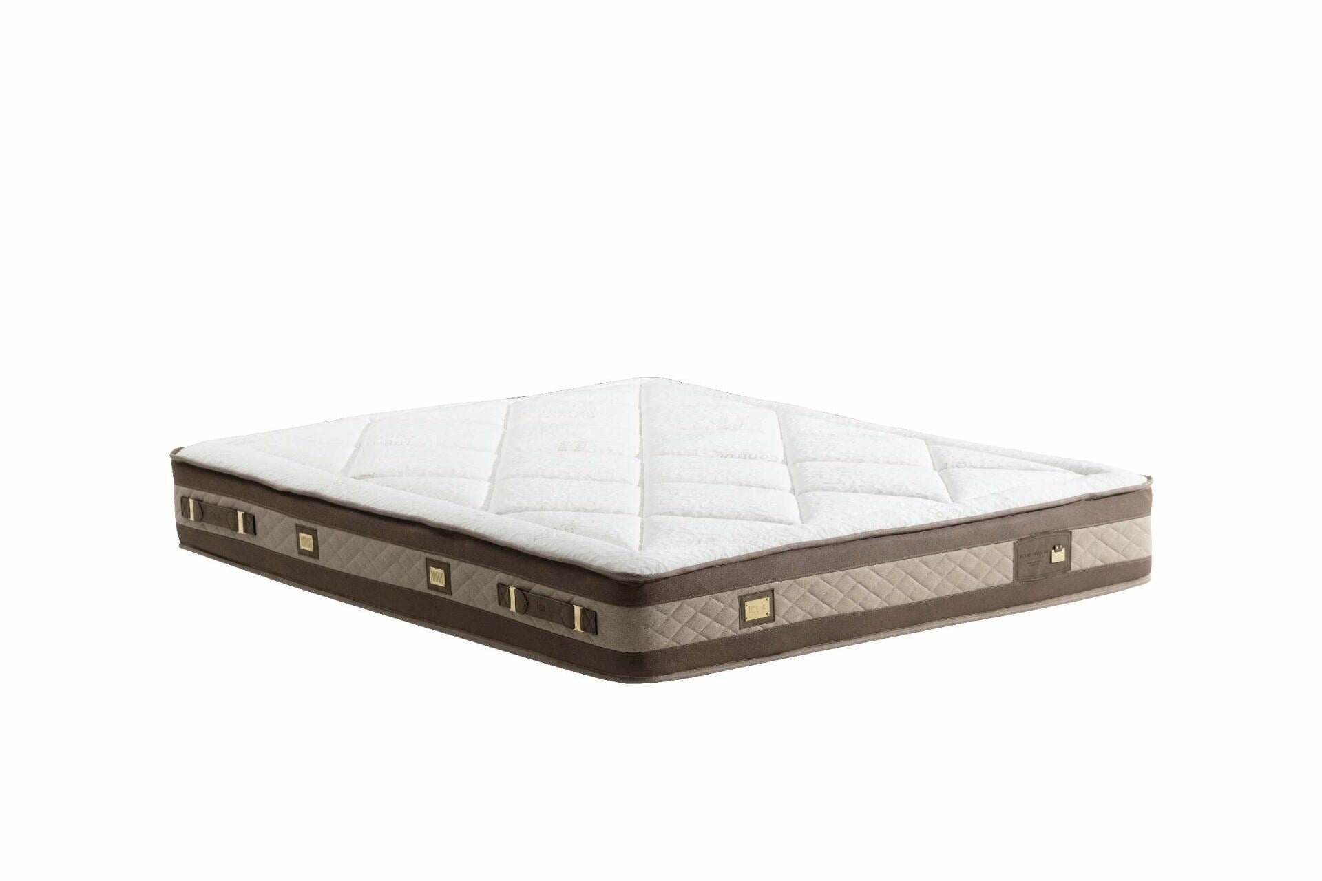 Colchão de Molas Pocket – 90 cm x 190 cm – Marrom – 100% Poliester