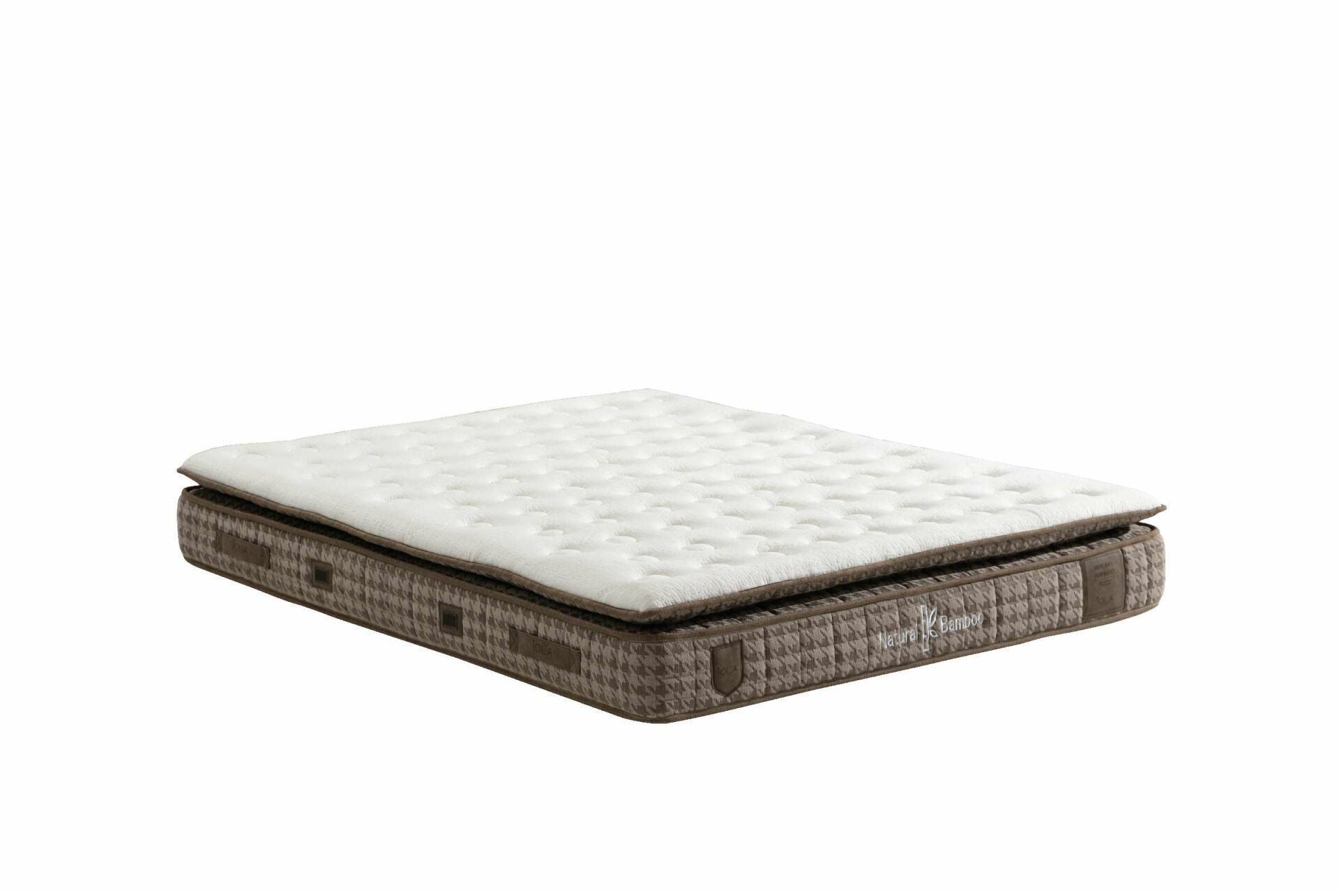 Colchão – 180 cm x 200 cm – Marrom – 100% poliéster, 18% viscose, 18% bambu