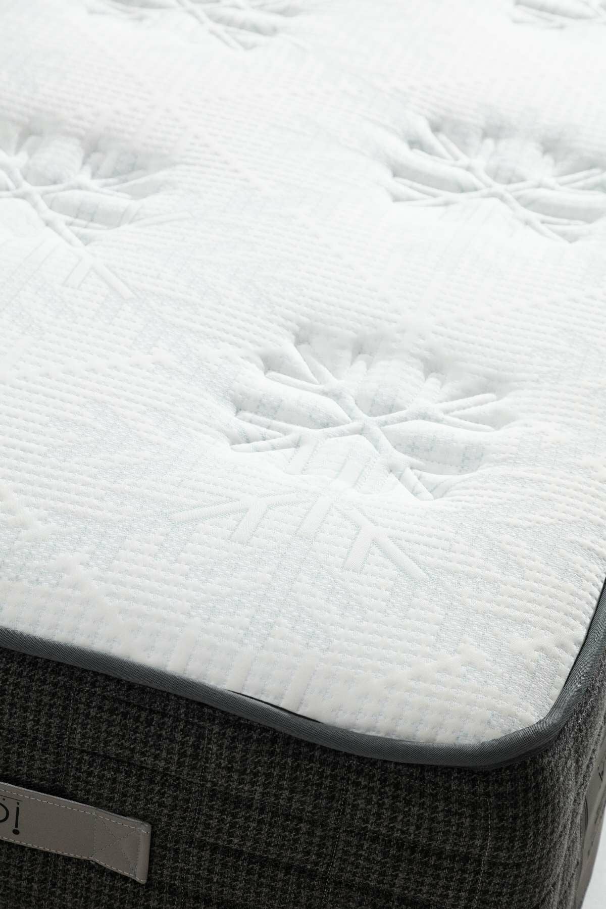 Colchão – 100 cm x 200 cm – Cinza – Poliéster/Viscose/Lã/Polieliten