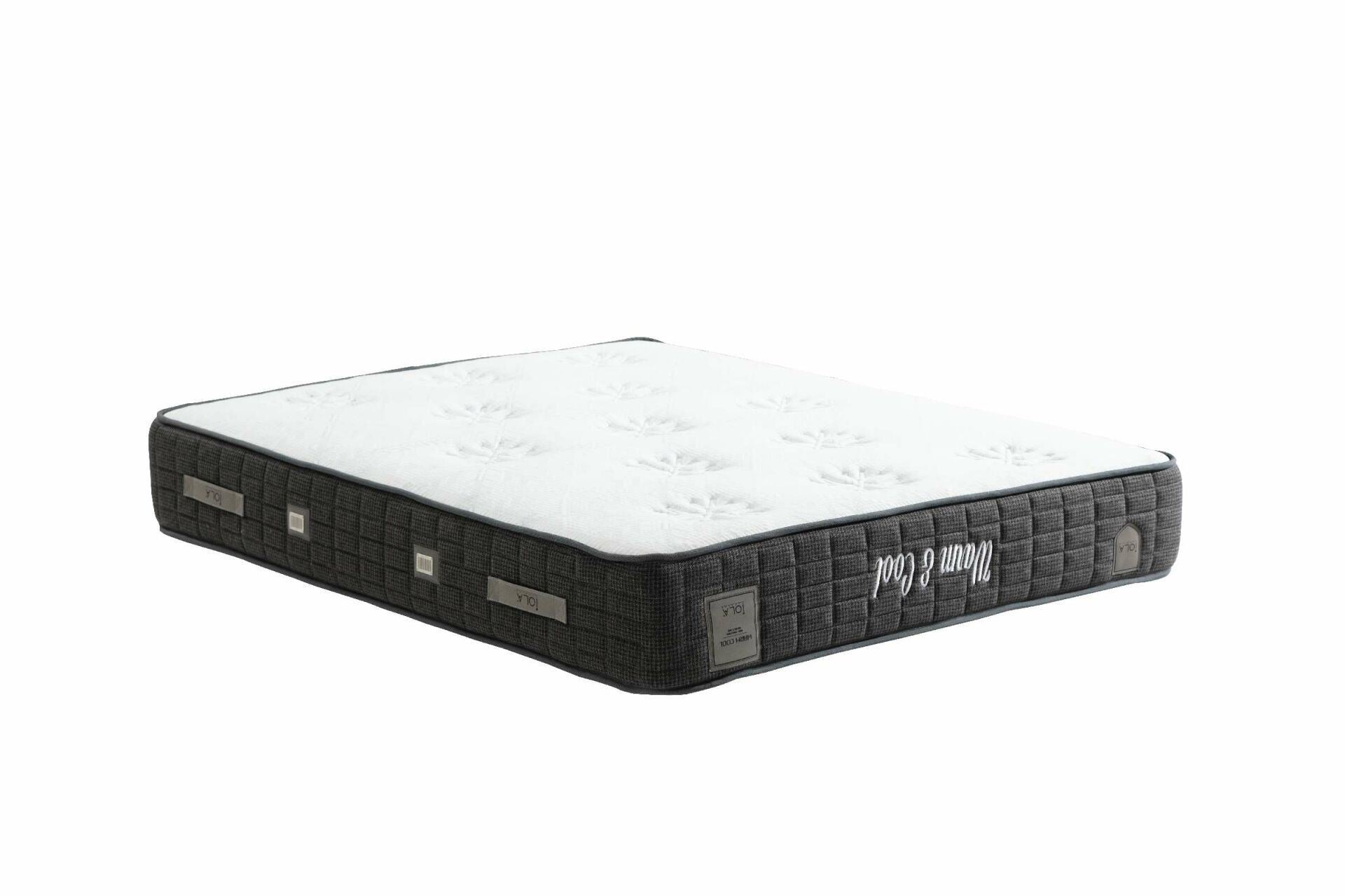 Colchão – 120 cm x 200 cm – Cinza – Poliéster, Viscose e Lã