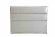 Cabeceira de Linho – 147 cm x 127 cm – Cinza – Aglomerado e Linho 100% Polipropileno